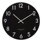 One Six Eight London  JACKSON Black 30cm Silent Wall Clock