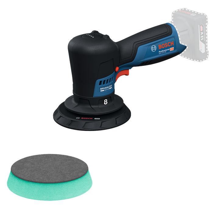 Bosch Professional 125mm Polisher GPX 12V-125 - Skin Only