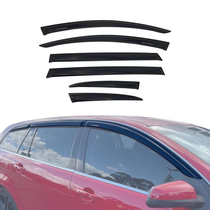 AUSGO Luxury Weather Shields for Holden Commodore VE VF Wagon 2006-2017 Weathershields Window Visors Wind Deflectors