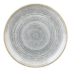 Churchill Studio Prints Homespun Coupe Plate Stone Grey 217mm Ceramic Tableware