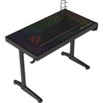 Eureka Ergonomic Explorer Edition Tempered Glass Gaming Desk with flowing colorful Lights /120cm(W)