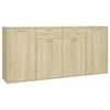 vidaXL Sideboard Storage Cabinet Cupboard Buffet Sonoma Oak Composite Wood