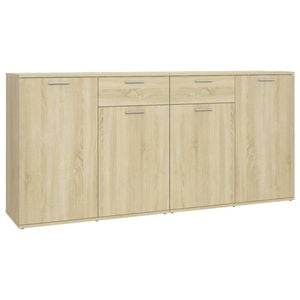 vidaXL Sideboard Storage Cabinet Cupboard Buffet Sonoma Oak Composite Wood