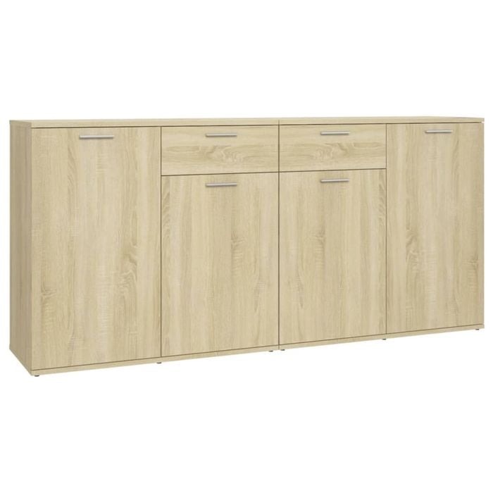 vidaXL Sideboard Storage Cabinet Cupboard Buffet Sonoma Oak Composite Wood