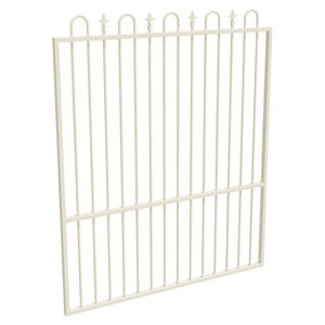 ProtectorAl 1201 - 1500 x 1800mm Surfmist Aluminium Garden Gate Loop And Spear With Mid Rail