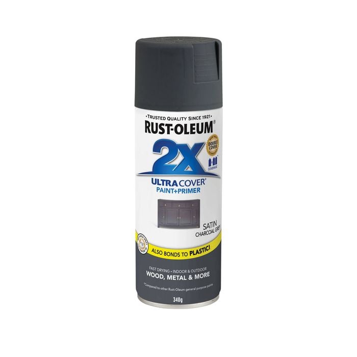 Rust-Oleum 2X Ultra Cover Satin Charcoal Grey 340g