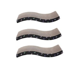 3 X Kitten Cat Scratch Pad Corrugated Card Board Toy Play Best Scratcher Mat