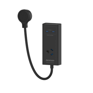 Jackson Black 1 Outlet PD30W Portable Powerboard With USB 2C
