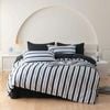 Fabric Fantastic Queen Size Ascar Striped Quilt/Doona/Duvet Cover Set