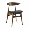 Modern Furniture Tricia Dining Chair 74.8x47.5cm- Walnut + Black