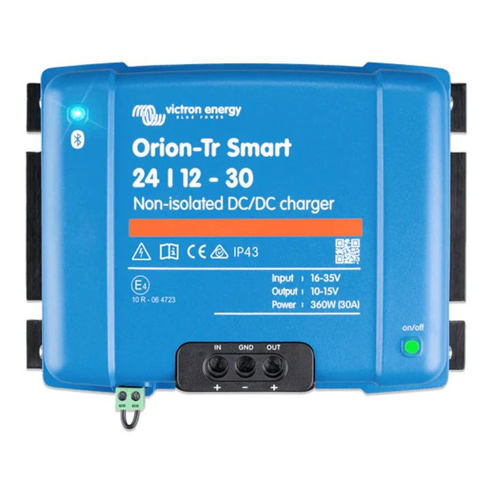 Victron 24V to 12V Orion-Tr Smart 24/12-30A Non-isolated DC-DC Charger