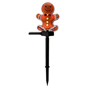 Galah Festive Gingerbread Person Solar Stake Light