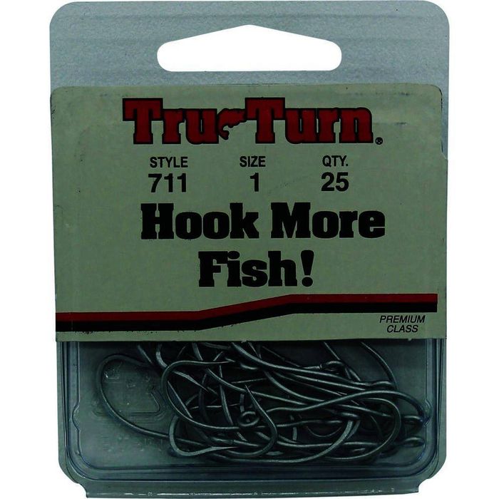 Tru Turn 711 Forged Perma Streel Cone Cut Fishing Hook 25pk 1