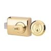 Lockwood 001 Double Cylinder Deadlatch – Everbrass Finish 