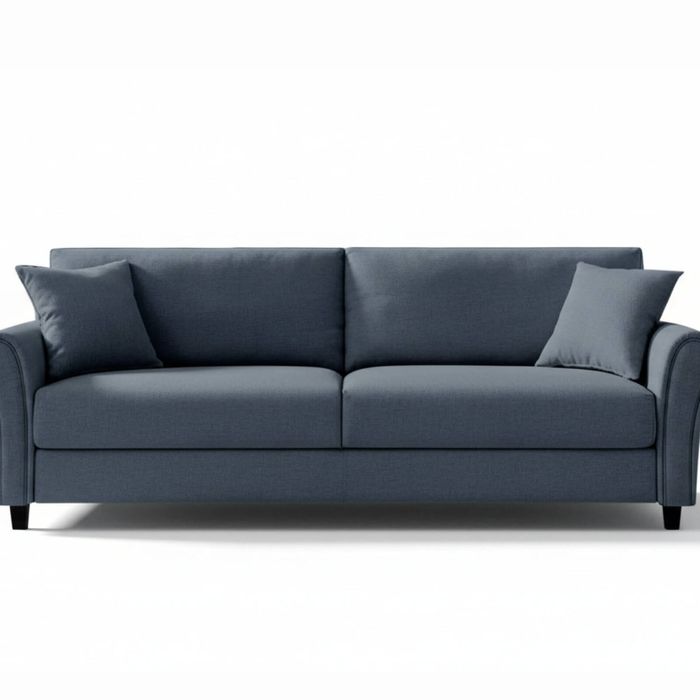 DS New Cozza Linen Sofa - Dark Grey