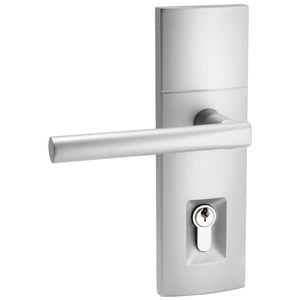 Trilock Contemporary Align Satin Chrome Single Cylinder Lever