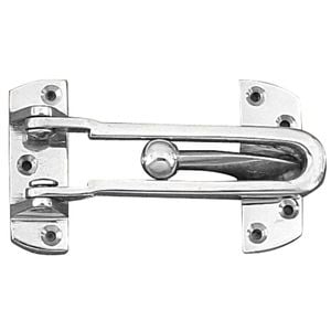 Delf Satin Chrome Security Door Guard