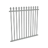 ProtectorAl 350 - 1200 x 1200mm Palladium Silver Aluminium Spear Top Pool Fence Panel