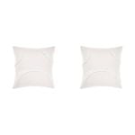2PK Linen House 65x65cm Cotton Gianna White European Pillowcase