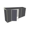 Build-a-Shed 0.8 x 4.5 x 2m Skillion Double Hinged Side Door Shed - Grey