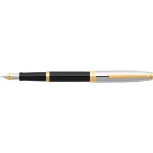 Sheaffer Sagaris Fountain Pen Writing/signing Medium Nib Black/chrome/gold Tt