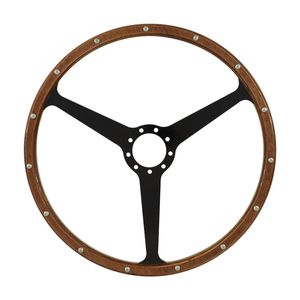 Classic 3 Spoke 16 Inch Wood Rim Steering Wheel suits Aston Martin DB2 DB3 DB4
