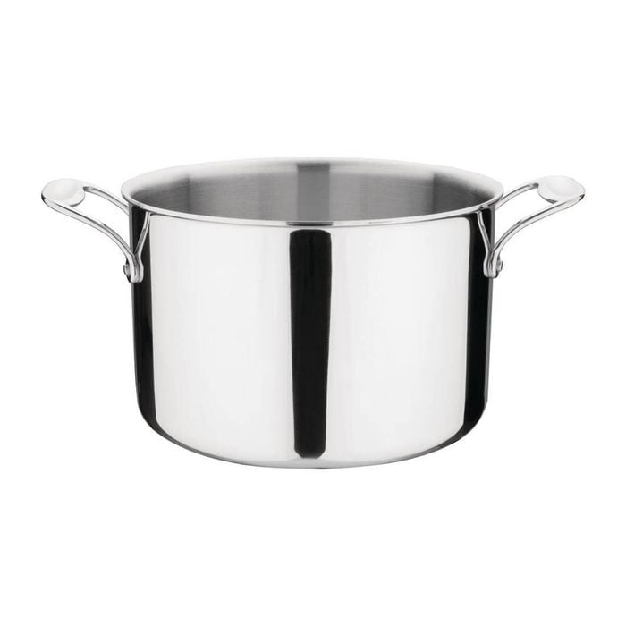 Vogue Stew Pan Tri-wall Stainless Steel & Aluminium 240mm Commercial Kitchen Cookware
