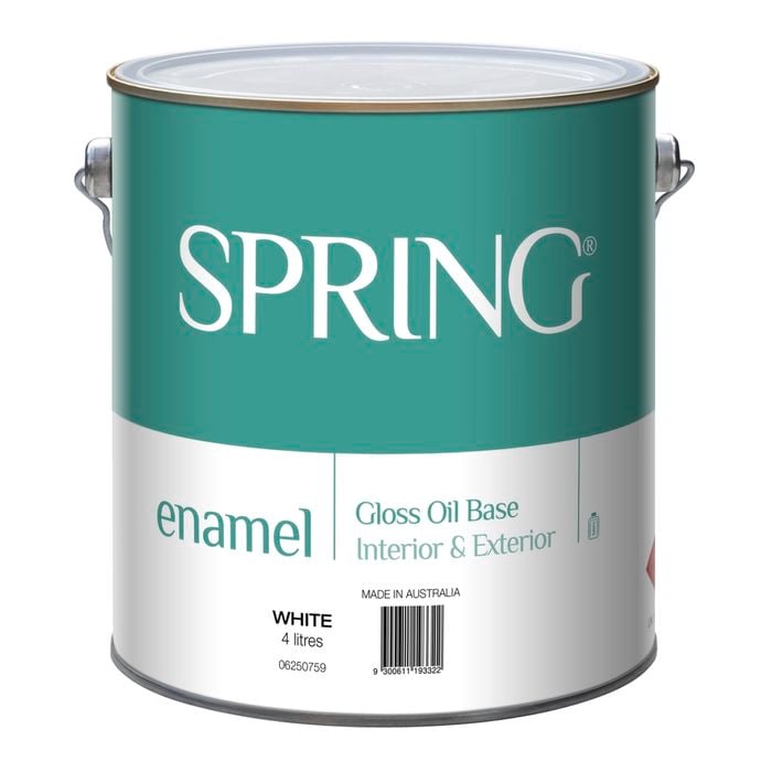 Spring 4L Gloss White Enamel Paint