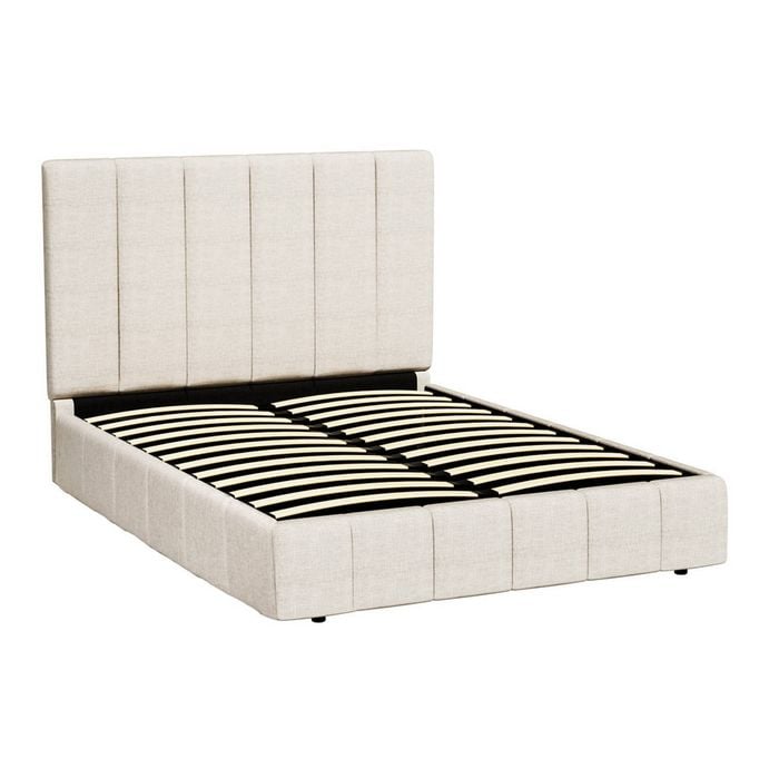 Artiss Bed Frame Queen Gas Lift Beds Base Fabric