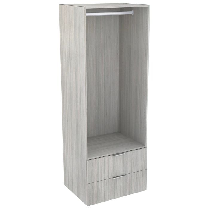 Lugna 2048 x 750 x 580mm Mist Hanging 2 Drawer Storage Cabinet