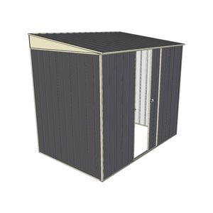 Build-a-Shed 1.5 x 2.3 x 2m Single Sliding Side Door Skillion Shed - Grey