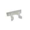 Adoored 40mm White Plastic Door Clip