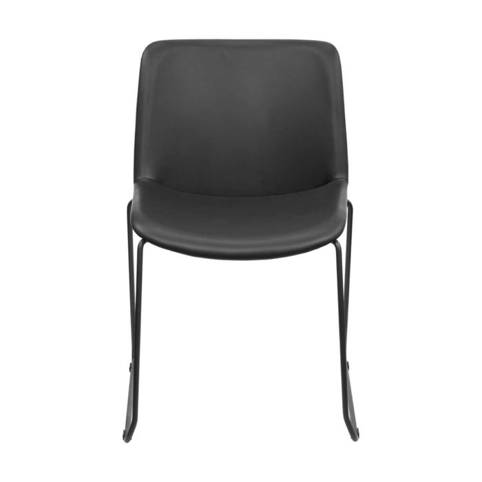 Sabia Arden Pre-Assembled Chair Stackable Office Seating Black Padded Seat