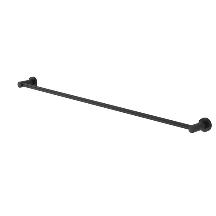 Cosmo 900mm Black Single Towel Rail