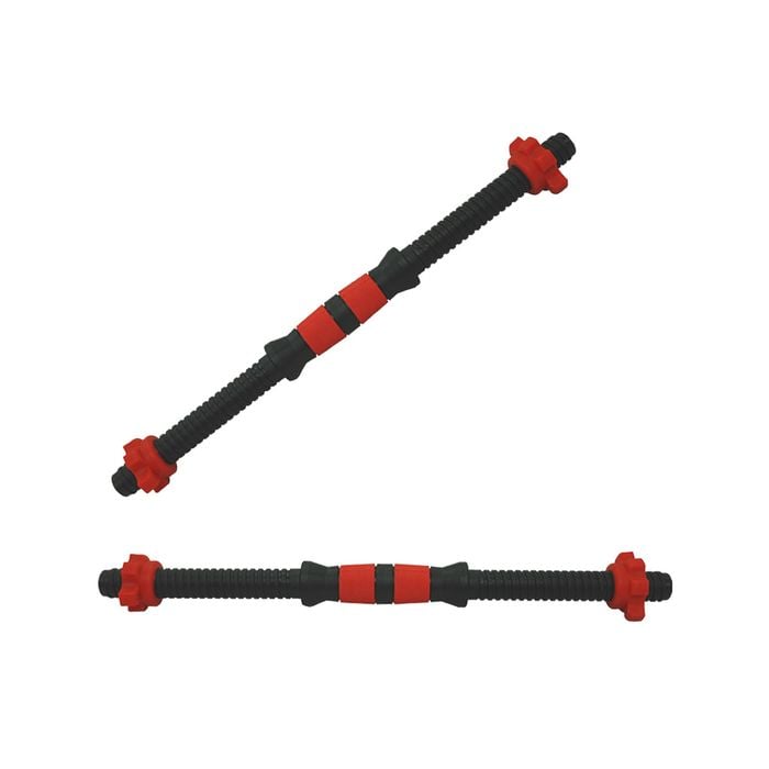 46cm - 1 Pair Dumbbell Bar 25mm Diameter - PVC Coated Dumbell Handle