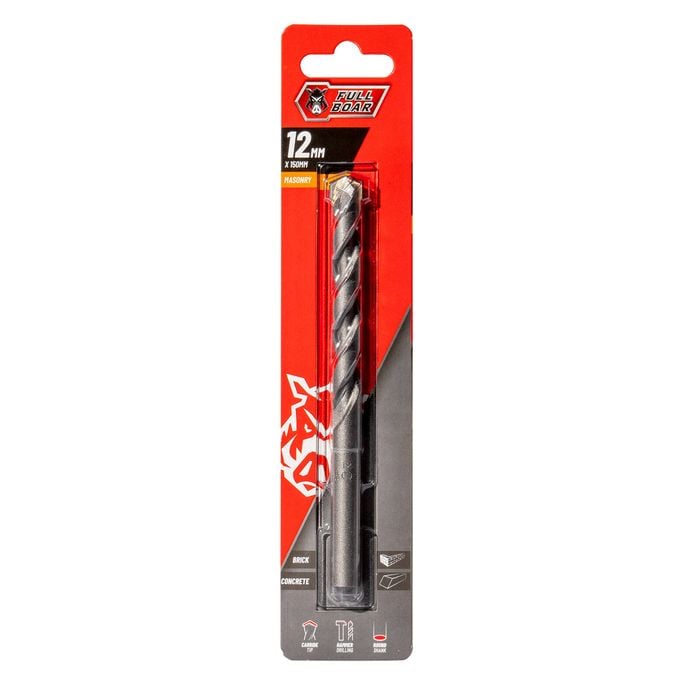 Full Boar 12mm TCT Masonry Drill Bit