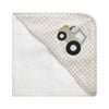 Living Textiles Organic Cotton Baby Hooded Towel Tractor Ride