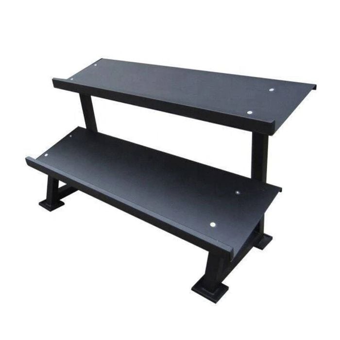 Morgan Rubber Hex Dumbbell Rack - Dlx