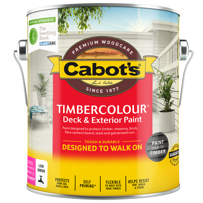 Cabot's 2L Extra Bright Base Timbercolour Deck & Exterior Paint