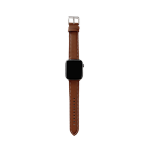 Genuine Leather Watch Band Strap - For Apple iWatch 38mm 40mm 41mm [42mm Series 10] (Brown)