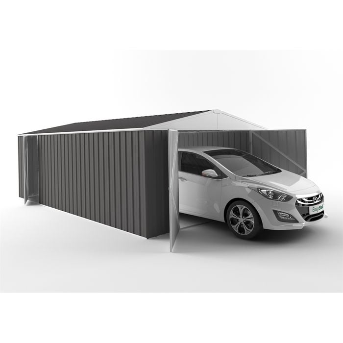 EnduraShed 7.5 x 3.75 x 2.48m Tall Garage Garden Shed - Slate Grey