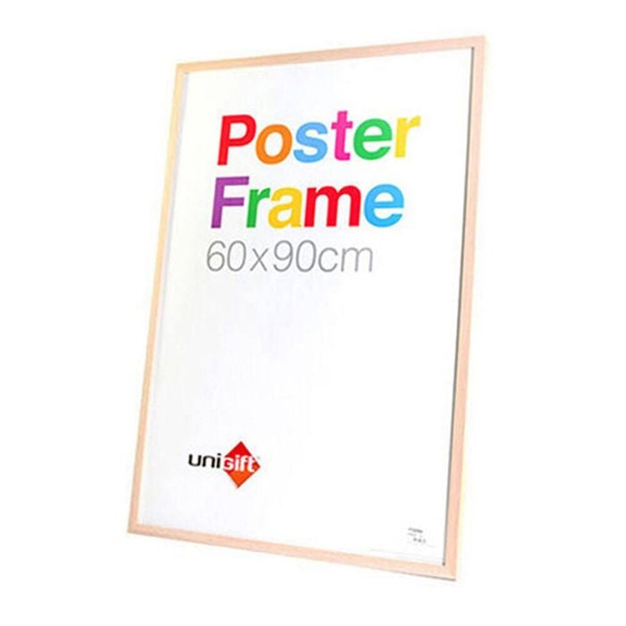 Unigift Wooden/Glass Hanging Poster Picture Photo Frame 60x90cm Natural