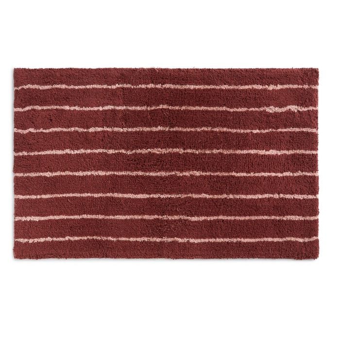 Linea Home Wine Stripe Bathmat