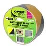 Croc Grip 25m x 50mm Yellow And Black Anti-Slip Tape