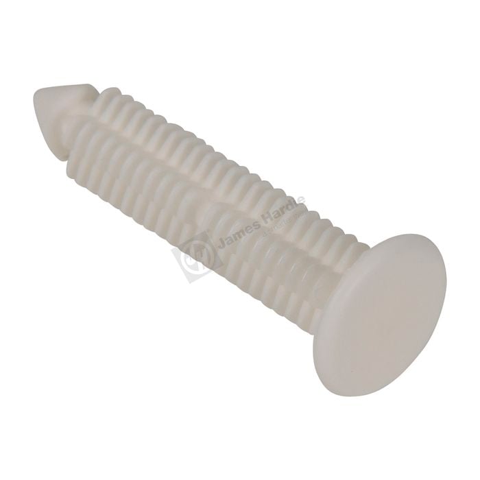 James Hardie White PVC Fastfix Fasteners Xmas Trees 100 - Bag