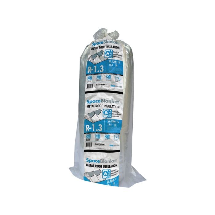Earthwool 55mm x 1200mm x 15000mm 18m²  Space Blanket R1.3 Metal Roof Insulation - Pack of 1