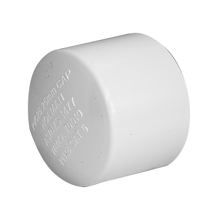 Holman 25mm Pressure PVC Cap End
