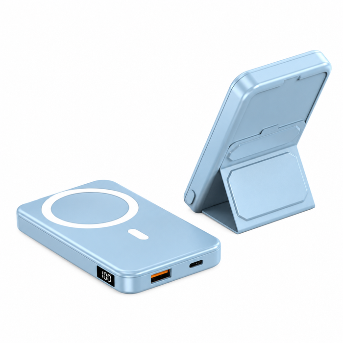 Veloreo Power Bank 10000 Mah Magsafe Fast Wireless Charging For Apple Iphone Samsung (blue)