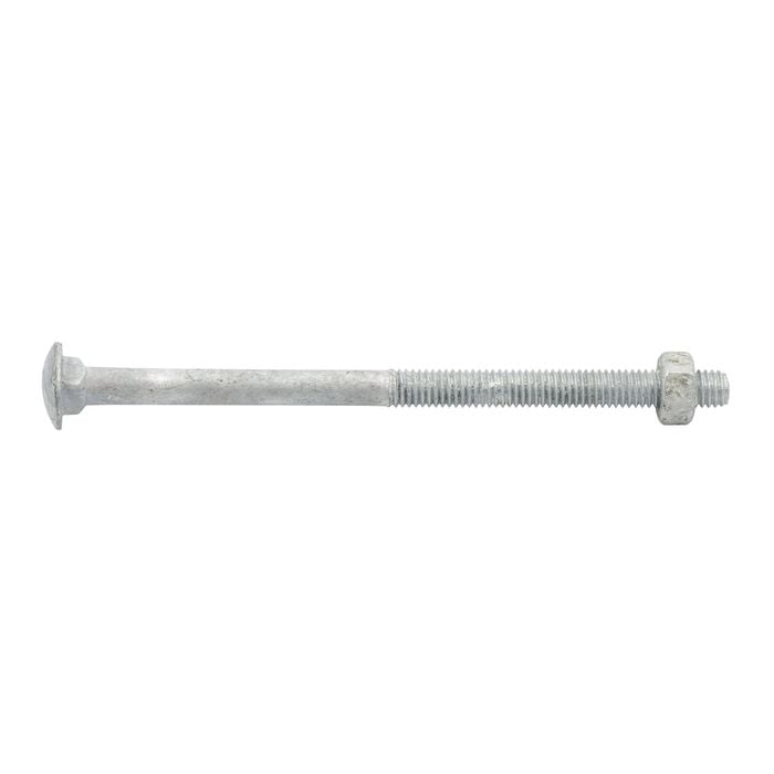 Zenith M6 x 100mm Hot Dipped Galvanised Cup Head Bolt And Nut - Each