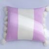 CottonMore Tassel Acrylic Knitted Cushion Cover 45x45cm Lavender Pink